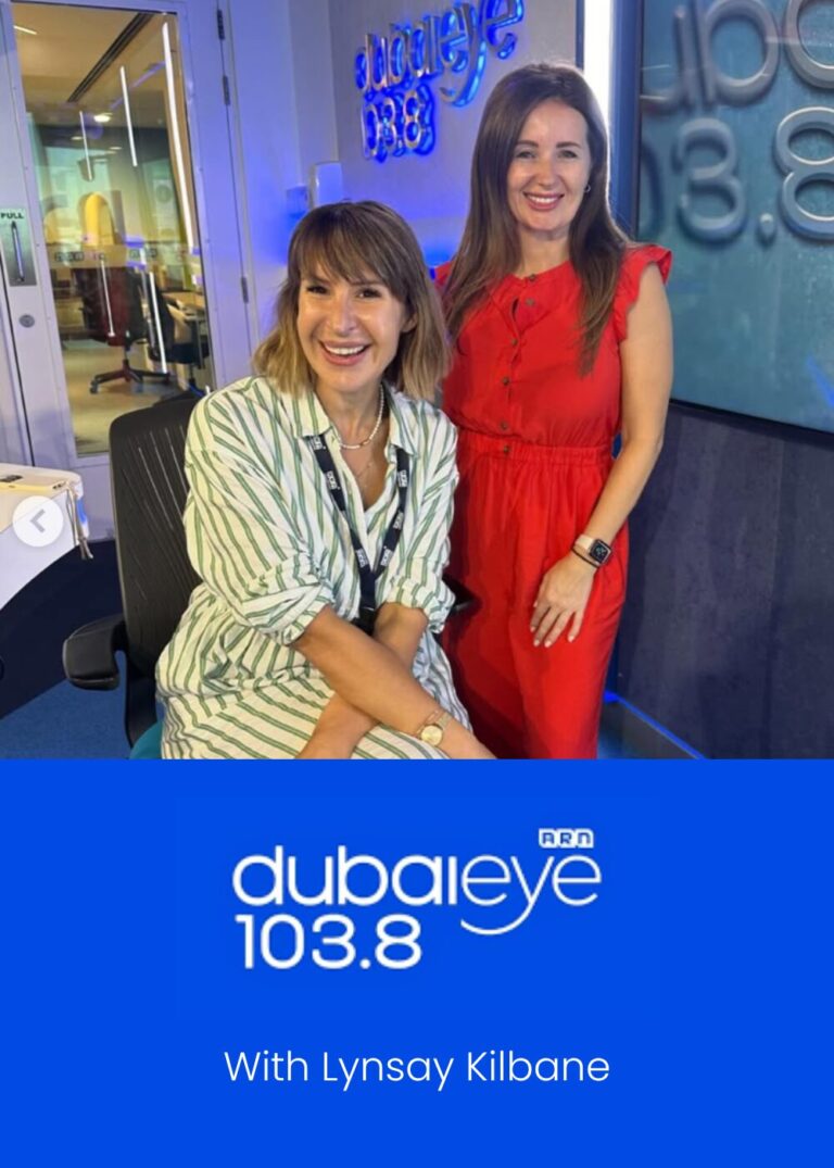Dubai Eye's Helen Farmer and Lynsay Kilbane